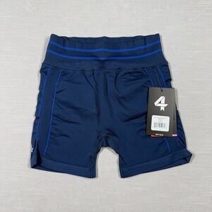 Fourlaps Shorts Womens XS S Blue Aero Seamless Athletic Wicking Stretch Sports